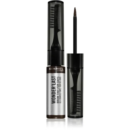 Rimmel Wonder'Last semipermanentná gélová farba na obočie odtieň 004 Soft Brown 4.5 ml