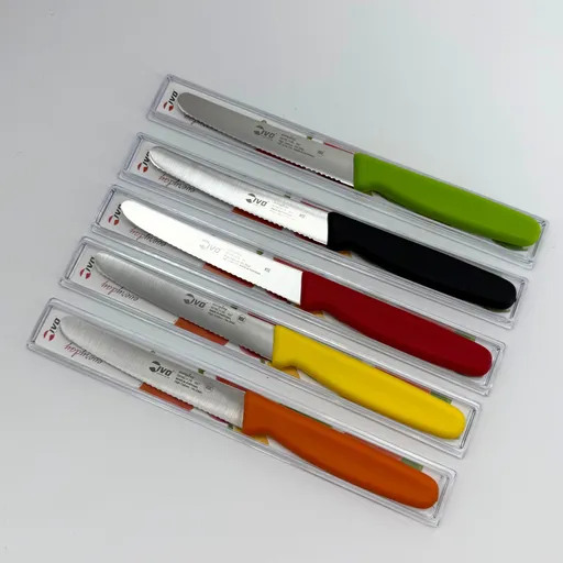 IVO Univerzálny zúbkovaný nôž IVO 11 cm - rôzne farby  čierna