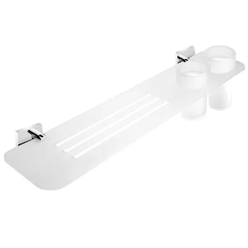 Nimco Keira polička vrátane poháre chróm KEX36058DW26