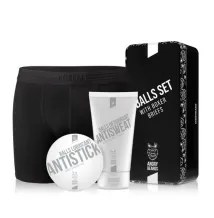 Angry Beards Underwear Antisweat krémový dezodorant na intímne partie 150 ml + Antistick gel na intímne partie pre mužov 100 ml + Balls Holder L darče