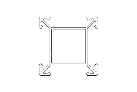 CLICK SYTÉM Podkladový hliníkový profil 4S 9235, 50x50x6000 mm, TWINSON