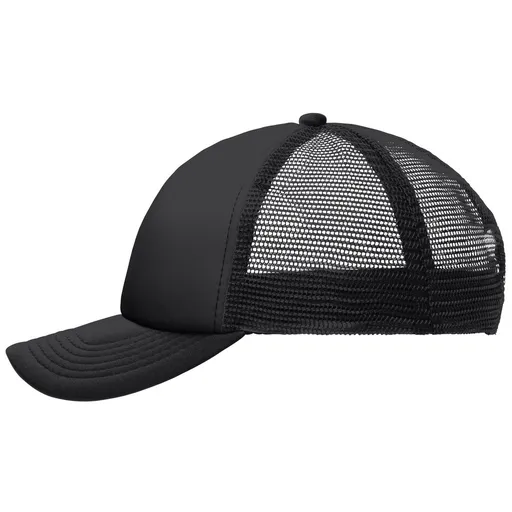 Myrtle Beach (Daiber) Detská 5 panelová sieťovaná šiltovka MB071 - Čierna / čierna | uni detská