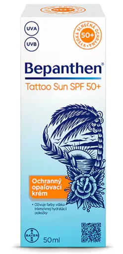GP Grenzach Produktions GmbH Bepanthen Tattoo Sun opaľovací krém na tetovanú pokožku SPF50+ 50 ml