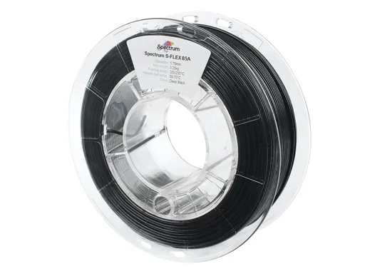 Spectrum 80567 3D filament, S-Flex 85A, 1.75mm, 0.25kg, DEEP BLACK