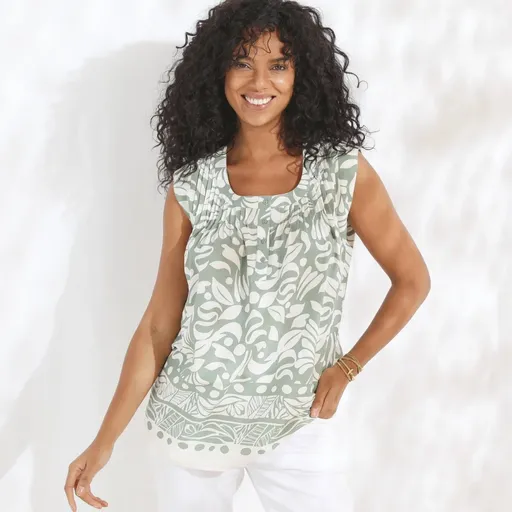 Rozšírená tunika s  potlačou