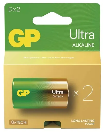 Gp batteries alkalická batéria gp ultra d (lr20) 2 ks