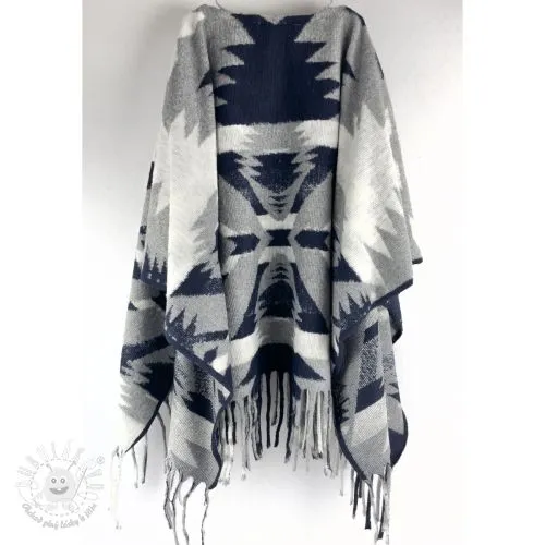 Poncho PRATO boiled wool design F