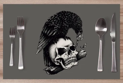 Prestieranie Crow and skull