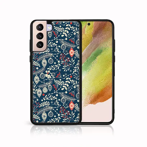 MY ART Kryt s vianočným dizajnom Samsung Galaxy S22 5G MISTLETOE (070)