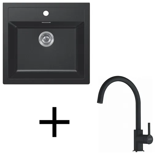 Franke set T122 SID 610 + FC 6018.901 čierna