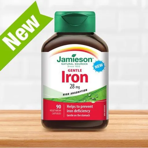 Jamieson Iron Gentle 28 mg komplex s vit. B,C 90 kapsúl