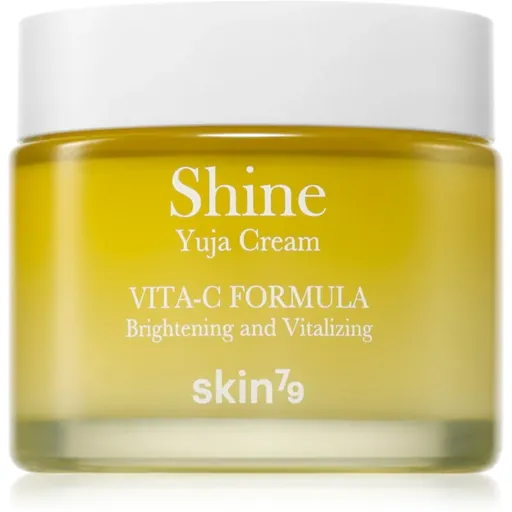 Skin79 Shine Yuja Cream Vita-C Formula hydratačný a rozjasňujúci pleťový krém pre pleť s hyperpigmentáciou 70 ml