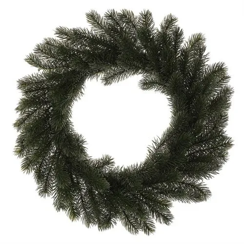 Umelý smrekový veniec zelený, 43 cm