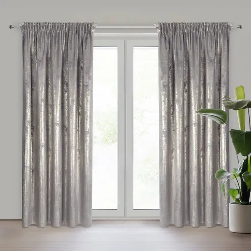 ArtFir Záves RENIA P | sivá/zlatá 140 x 270 cm