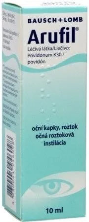 Arufil očná roztoková instilácia na suchý zápal spojoviek 10 ml