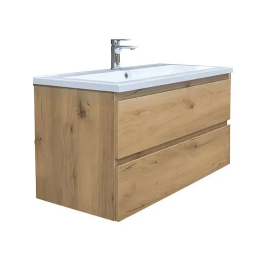 Kúpeľňová skrinka s umývadlom SAT B-Way dub mat BWAY2100OAKU