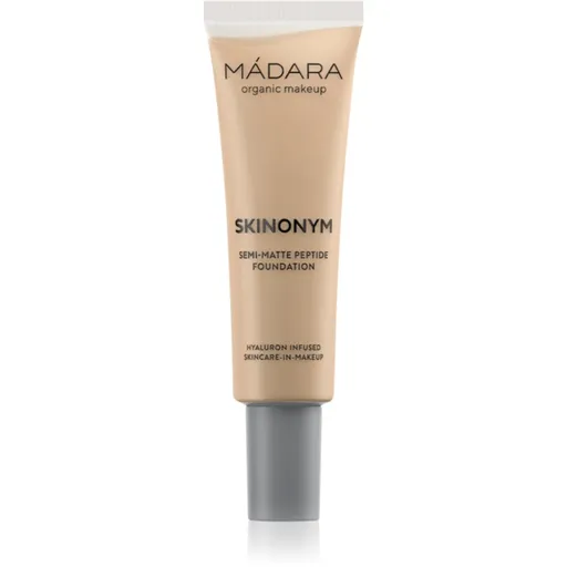 MÁDARA Skinonym Semi-Matte Peptide dlhotrvajúci make-up s peptidmi odtieň True Beige 35 30 ml