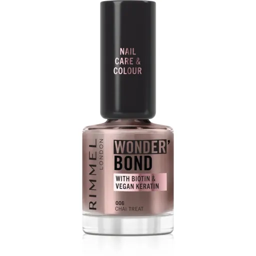 Rimmel Wonder'Bond lak na nechty odtieň 006 Chai Treat 12 ml
