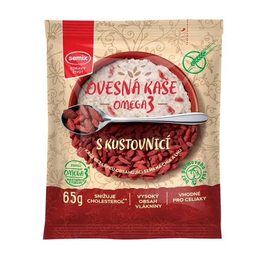 SEMIX Ovsená kaša omega3 s kustovnicou bez lepku 65 g