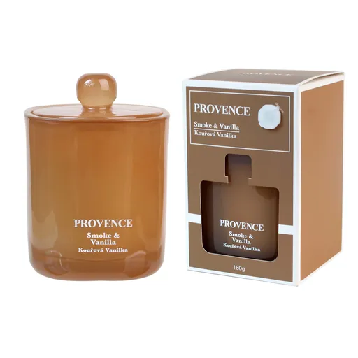 Vonná sviečka v skle PROVENCE 25 hodín smoke vanilla