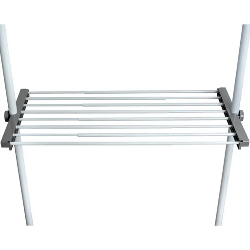 Wenko Teleskopická drôtená polica Hercules, 73–120 cm, biela