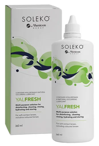 YALFRESH roztok na kontaktné šošovky s kyselinou hyalurónovou 360ml