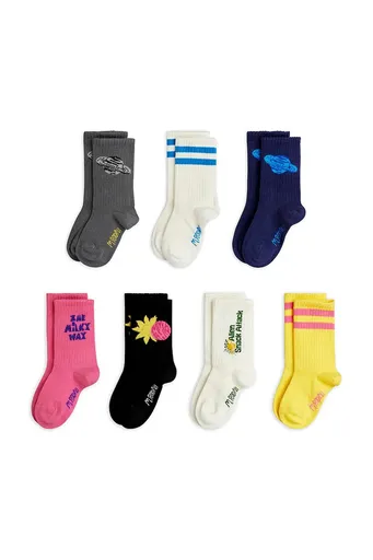 Detské ponožky Mini Rodini Alien 7-pak