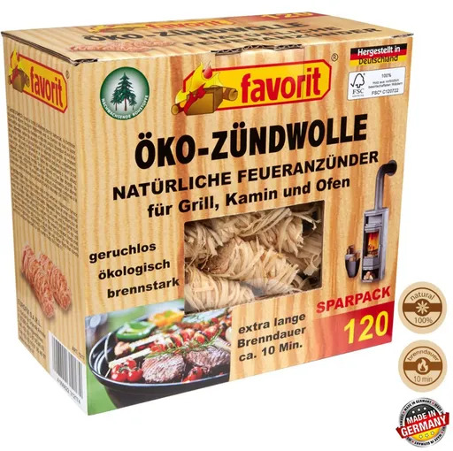 FAVORIT Podpaľovač hobliny, 120ks, FAVORIT 1217