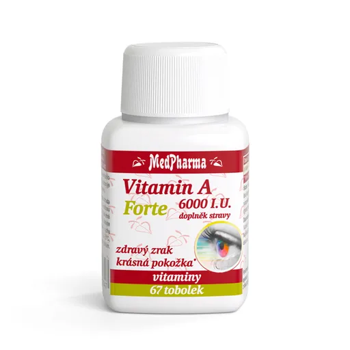 MEDPHARMA Vitamín A 6000 I.U. forte 67 kapsúl