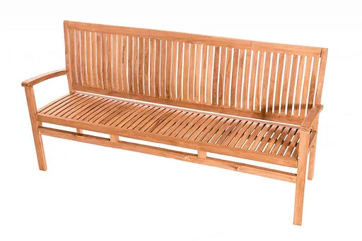 DEOKORK Záhradná teaková lavica HARMONY 180 cm