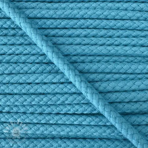 Bavlnená šnúra 8 mm ocean blue