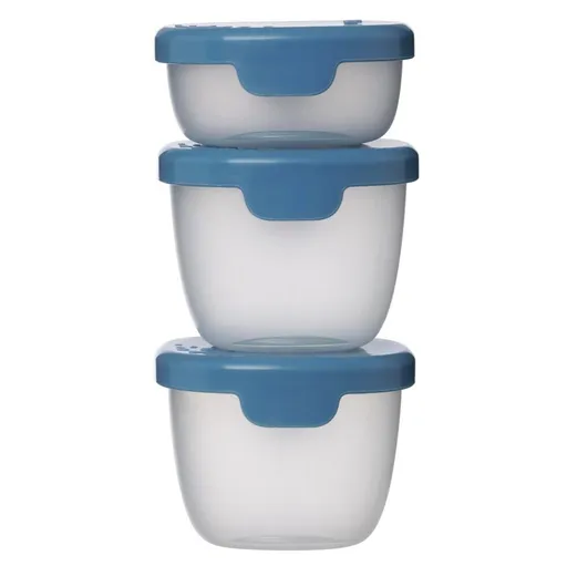 B.BOX Súprava modrých krabičiek Snack tubs 3 kusy