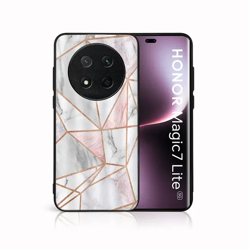 MY ART Ochranný kryt pre Honor Magic7 Lite 5G PINK MARBLE (143)