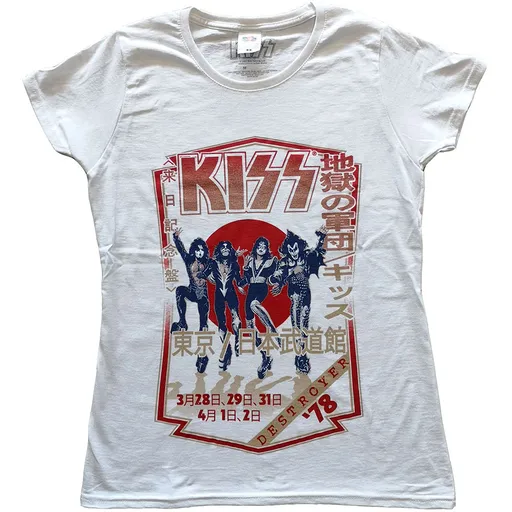 Kiss tričko Destroyer Tour '78 Biela XXL