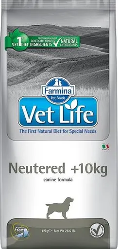 Farmina Vet Life dog neutered >10 kg granule pre psy do 10 kg, 12 kg