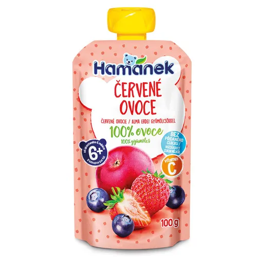 HAMÁNEK Červené ovocie 6m+ 100 g