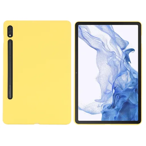RUBBER Ochranný kryt pre Samsung Galaxy Tab S9 Ultra / Tab S10 Ultra žltý