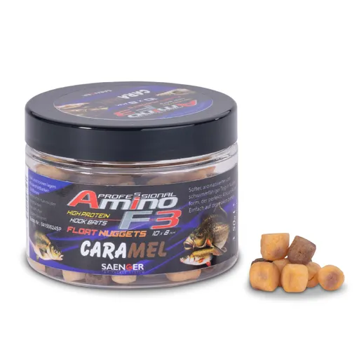 Saenger pávajúce nugetky amino f-3 mini 8x6 mm 50 g - karamel