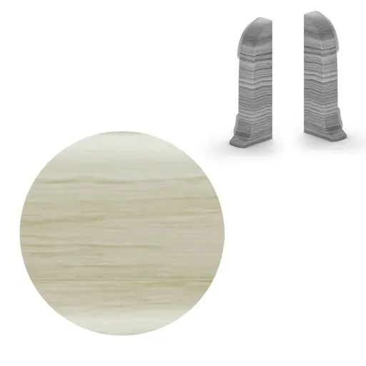 Koncovka k soklu Naturel javor patina , PVC dĺžka 0,5 cm, výška hrany 56 mm, NATNGTK28