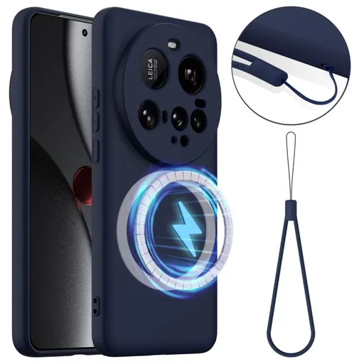 RUBBER MAGSAFE Silikónový kryt pre Xiaomi 15 Ultra NAVY BLUE