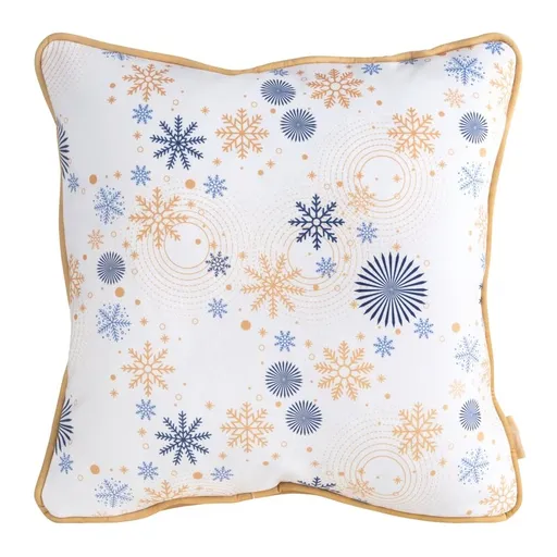 ArtFir Vianočná obliečka na vankúš CAROL 01 | biela 45 x 45 cm