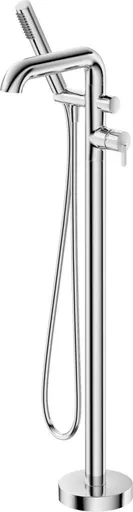 DEANTE - Silia chróm Vaňová batéria, voľne stojaca, so sprchovacím setom BQS_017M
