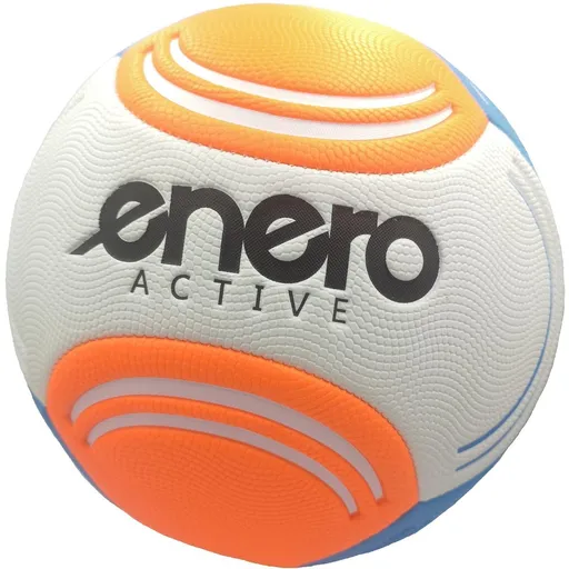 Plážová futbalová lopta ENERO Active veľ. 5, bielo-oranžový