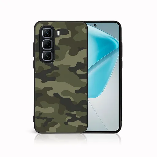 MY ART Ochranný kryt pre Infinix Hot 50 5G GREEN CAMO (235)