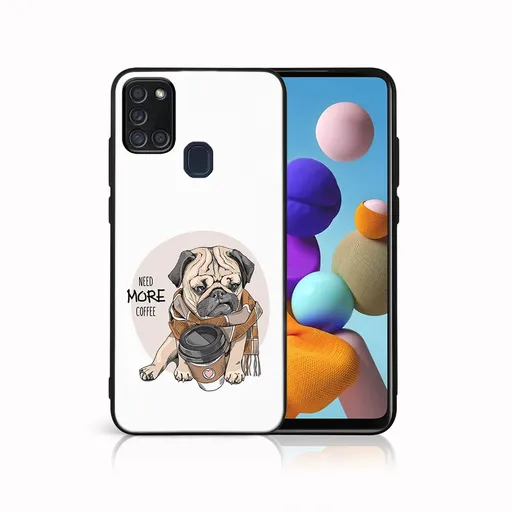 MY ART Ochranný obal pre Samsung Galaxy A21s MORE COFFEE (184)