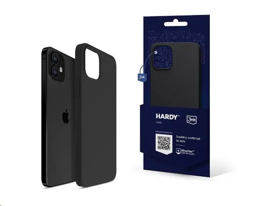 3mk ochranný kryt HARDY Silicone MagCase pre Apple iPhone 12, Graphite