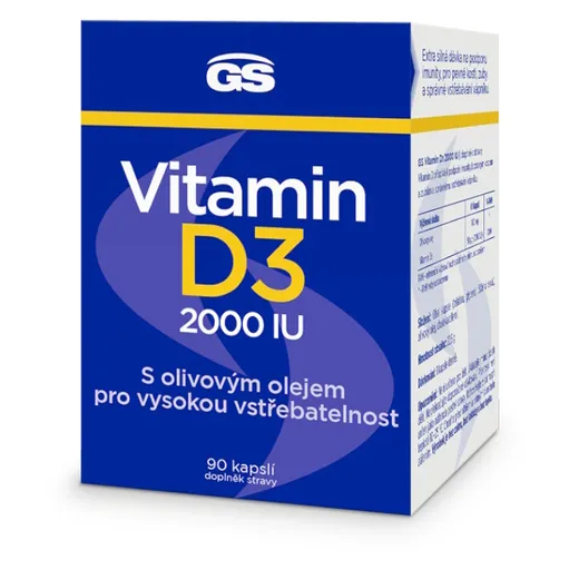 GS Vitamín D3 2000 IU 90 kapsúl