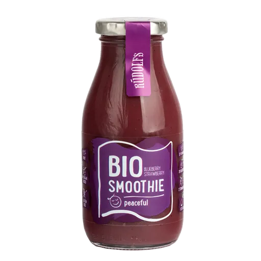 RUDOLFS Smoothie čučoriedka jahoda BIO 260 ml