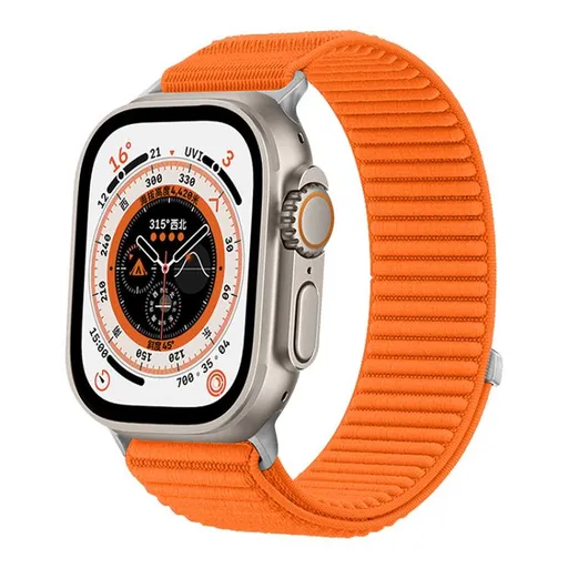 xDfind NYLON Vymeniteľný remienok pre Apple Watch 38 / 40 / 41 / Apple Watch 10 / 11 42mm oranžový