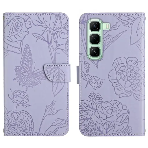 ART BLOSSOM Peňaženkový obal pre Infinix Hot 50 Pro fialový